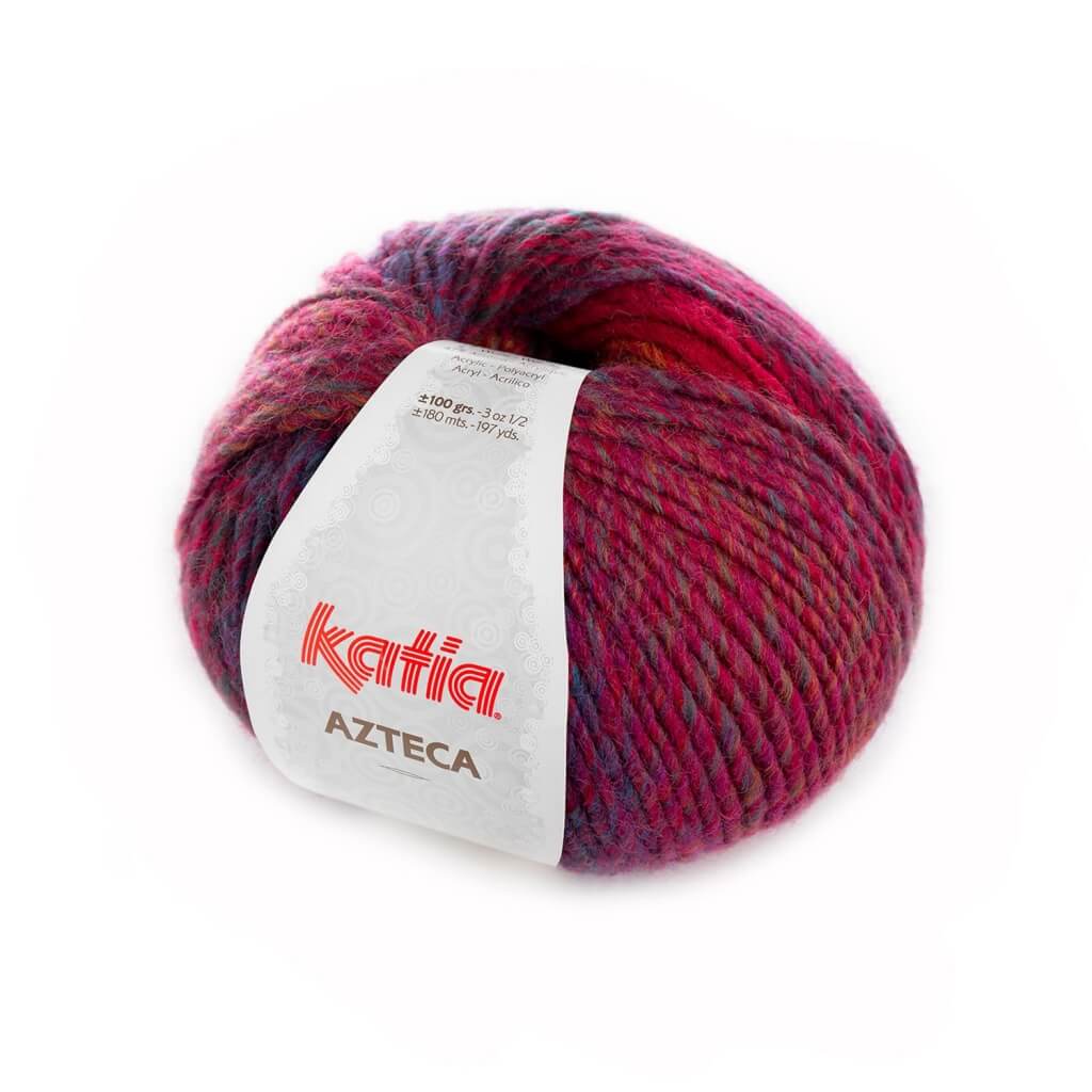 Katia 7847-Weinrot-Dunkelfuchsia-Blau Katia Azteca Lieblingsgarn