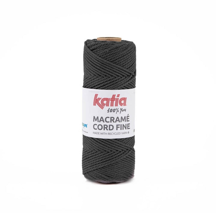 Katia 202 - Antracita Katia Macramé Cord Fine 2,5 mm Lieblingsgarn