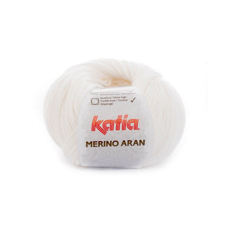 Katia 1-Weiß Katia Merino Aran Lieblingsgarn