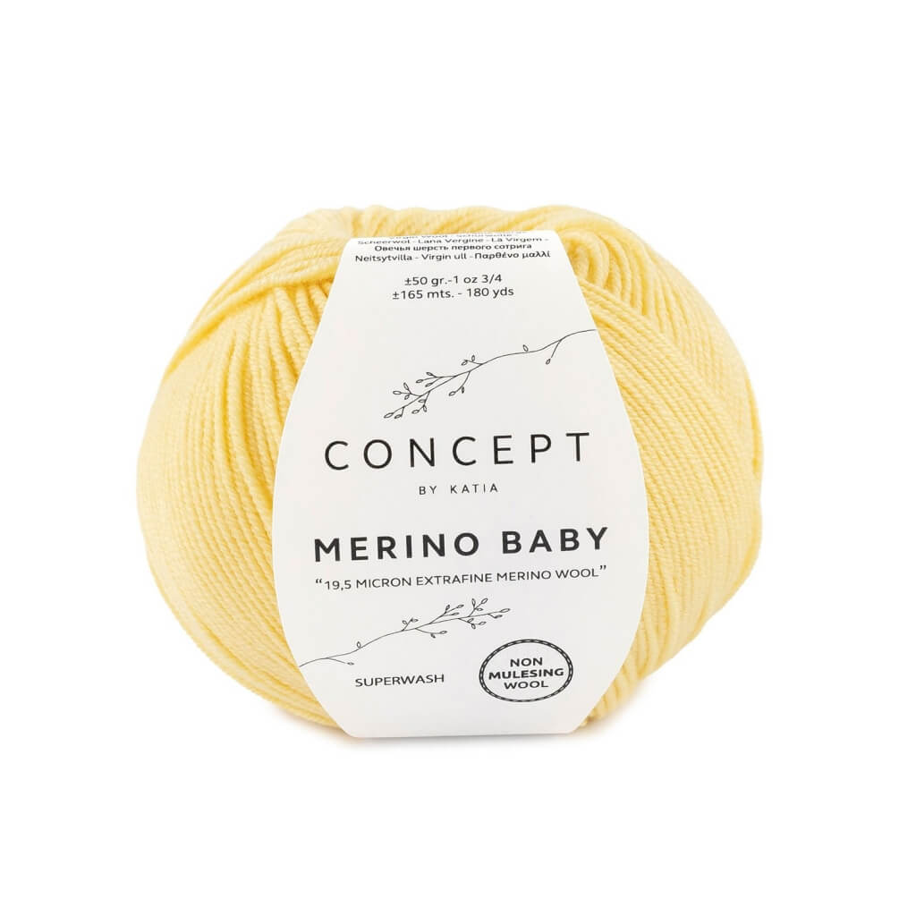 Katia 37-Gelb Katia Merino Baby Lieblingsgarn