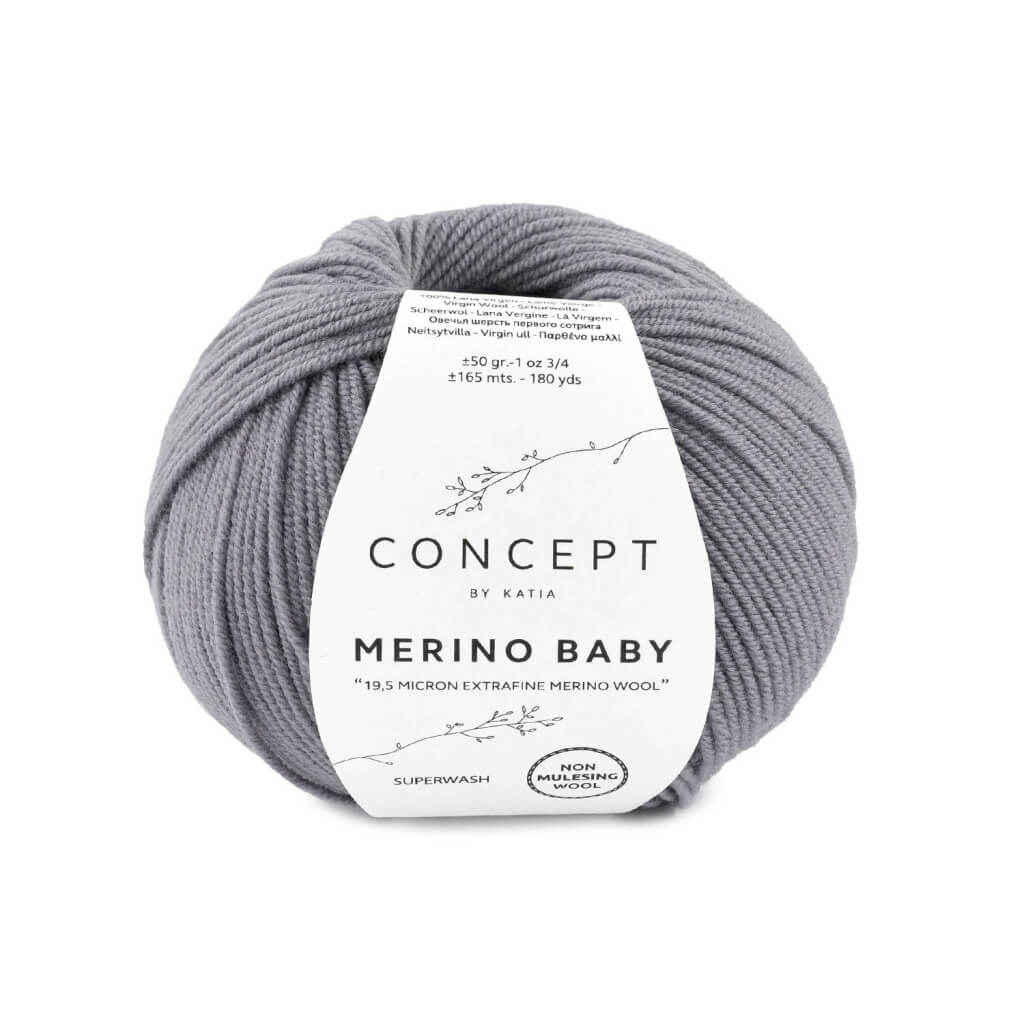 Katia 25-Grau Katia Merino Baby Lieblingsgarn