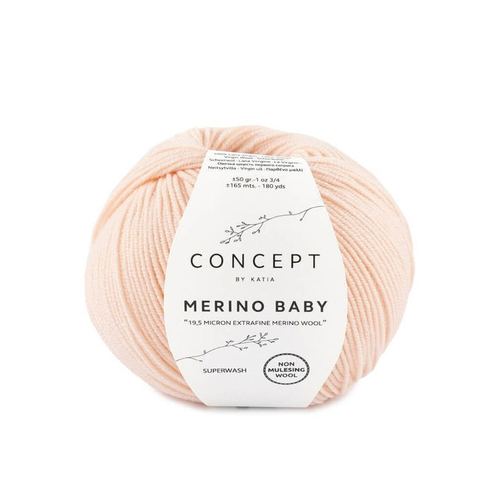 Katia 81-Sehr hellrosé Katia Merino Baby Lieblingsgarn