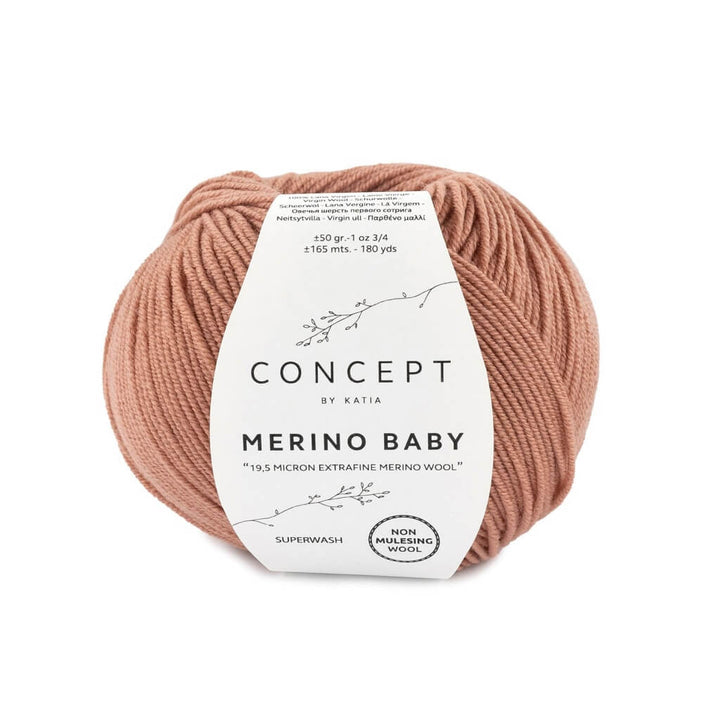 Katia 98-Terrabraun Katia Merino Baby Lieblingsgarn
