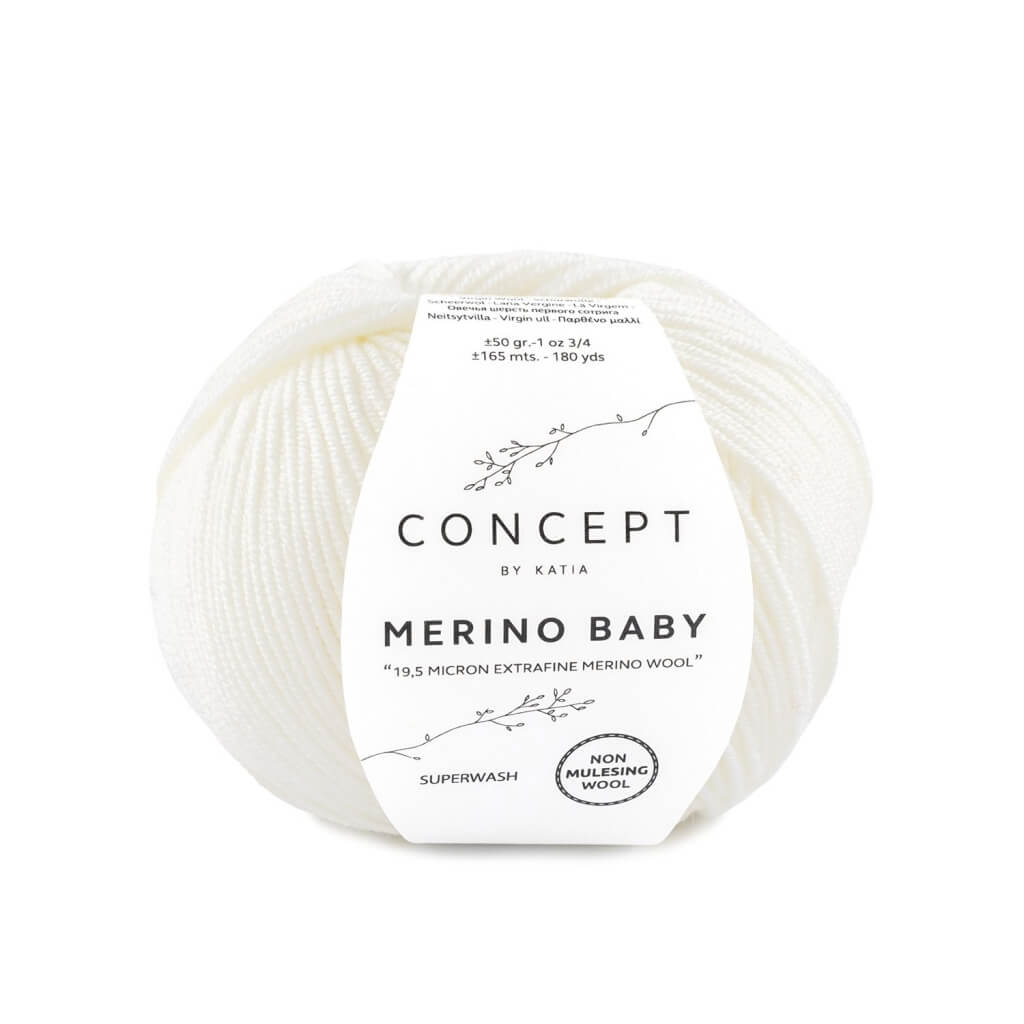 Katia 1-Weiß Katia Merino Baby Lieblingsgarn