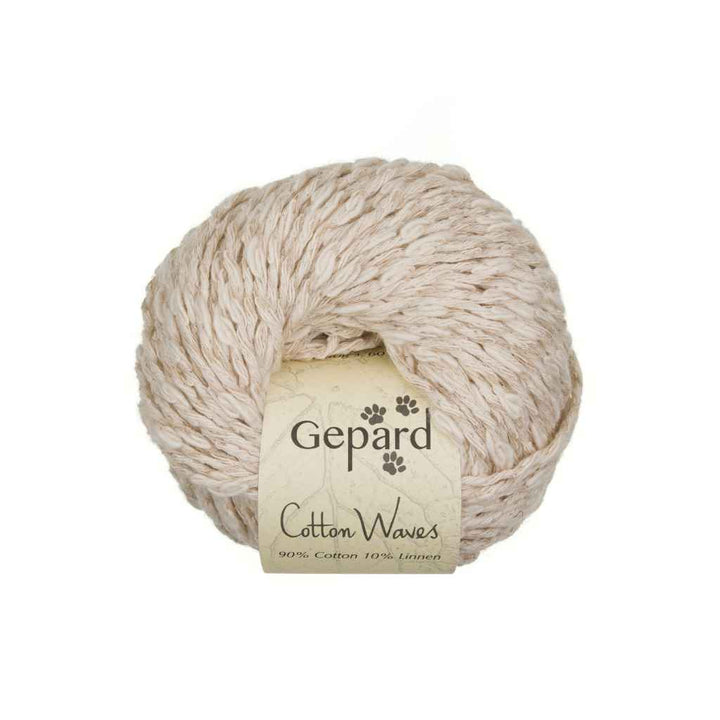 Gepard 102 - Raw White Gepard CottonWaves Lieblingsgarn