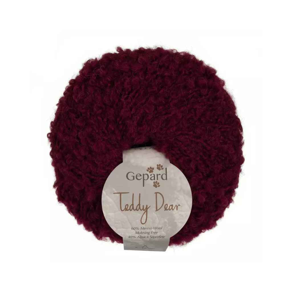 Gepard 470 – Dark Cherry Gepard Teddy Dear Lieblingsgarn
