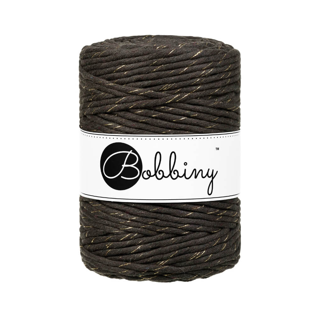 Bobbiny Golden Espresso Bobbiny Makramee Garn 5 mm x 100 m Lieblingsgarn