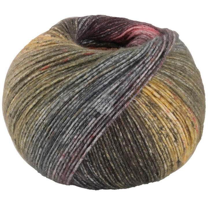 Lana Grossa 2032 - Umbra/Dunkelgrau/Brombeer/Nelkenrosa/ Senfgelb/Moosgrün/Orange Lana Grossa Gomitolo Mambo Lieblingsgarn