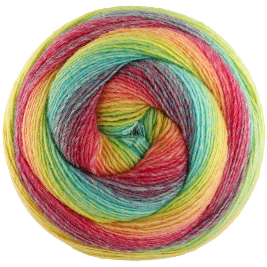 Lana Grossa 450 - Himbeer/Hummer/Orange/Gelb/Limette/Jade/ Türkis/Fuchsia Lana Grossa Gomitolo Versione - Bobbel Wolle Lieblingsgarn