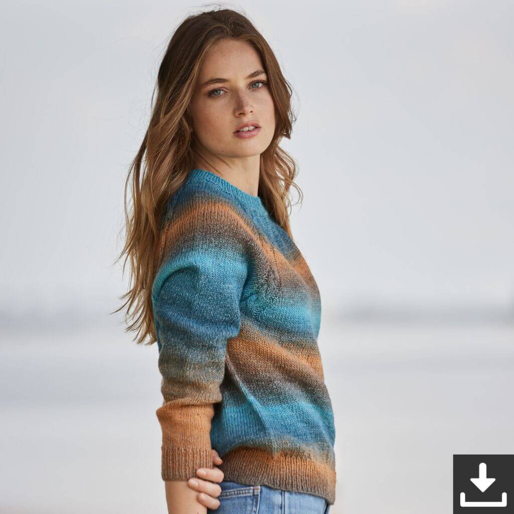 Lana Grossa Gomitolo Versione Pullover- Lana Grossa Gomitolo Nr. 8 Modell 18 Lieblingsgarn