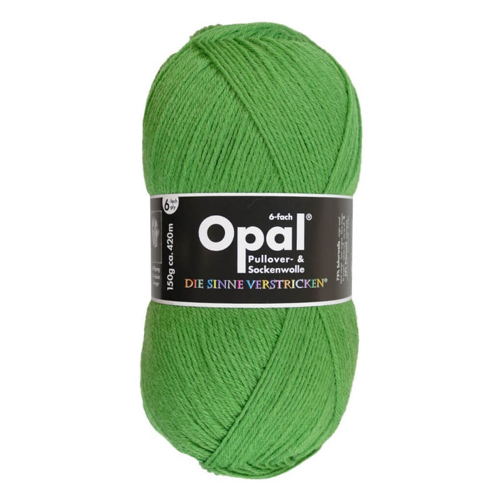 Opal 7903 - Grasgrün Opal Sockenwolle Uni 6-fach 150g Lieblingsgarn