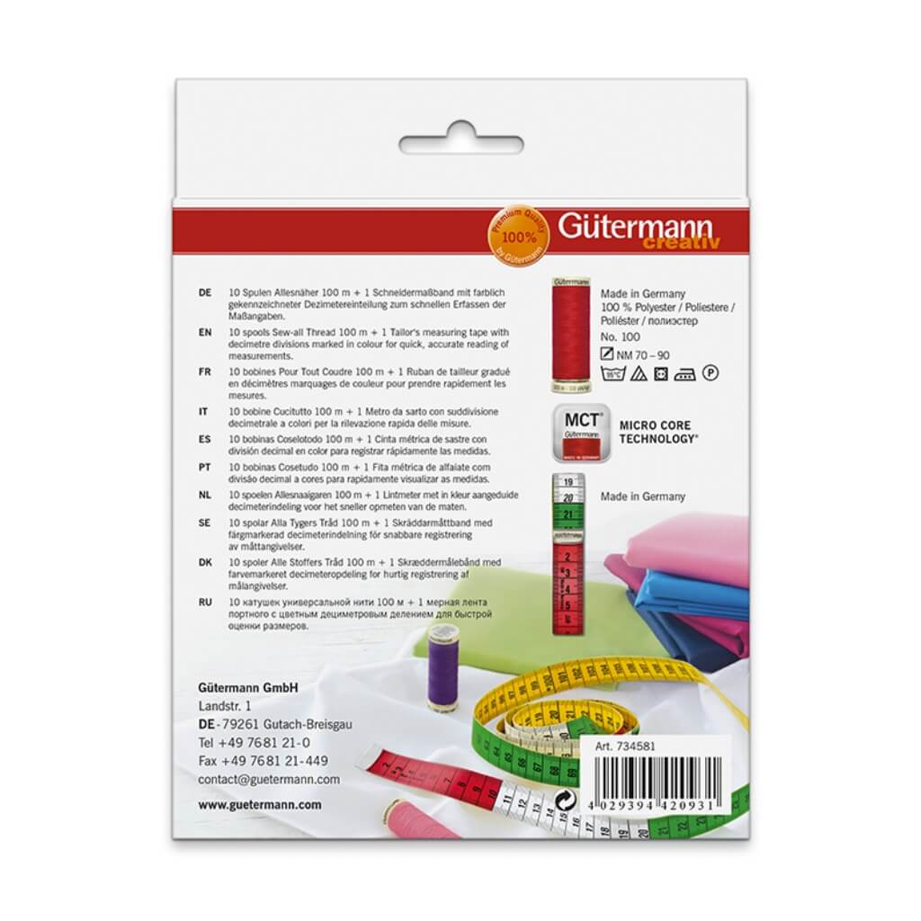 Gütermann Gütermann Nähfaden-Set inkl. Maßband Lieblingsgarn
