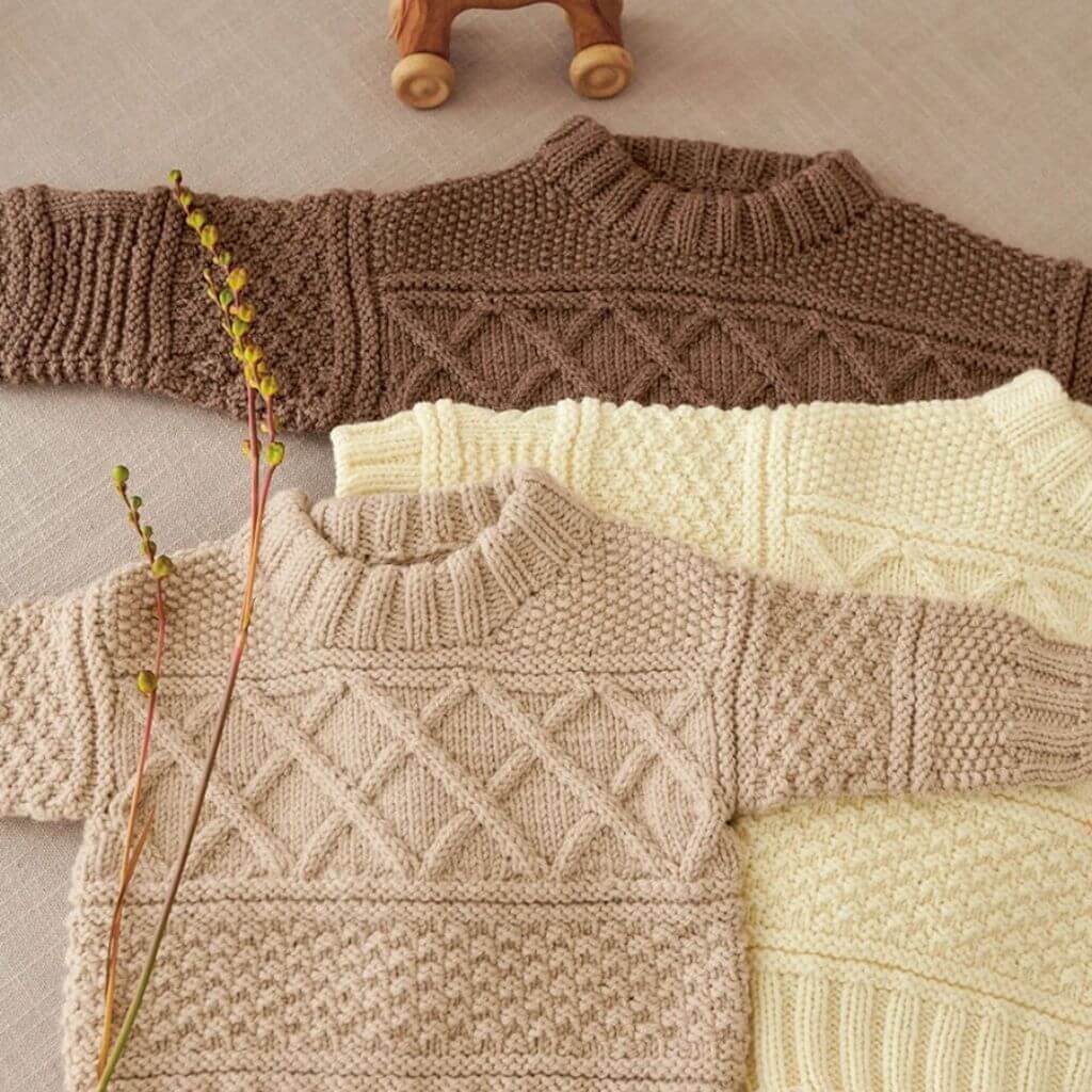 Sandnes Garn Pattern Kinder Pullover Guernsey Sweater Baby Strickanleitung - Sandnes Garn (Heft) Lieblingsgarn