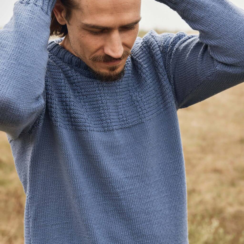 Lieblingsgarn Cool Wool Herrenpullover - Lana Grossa Merino Edition No 3 Modell 26 Lieblingsgarn