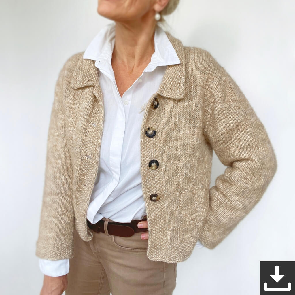 Hinterm Stein Cozy Cubes Jacke Strickanleitung - Hinterm Stein (PDF) Lieblingsgarn