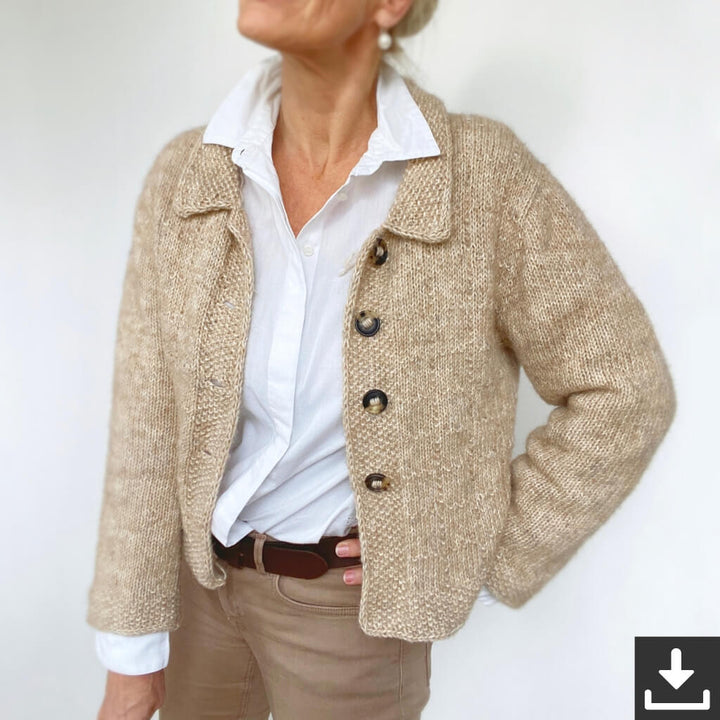 Hinterm Stein Cozy Cubes Jacke Strickanleitung - Hinterm Stein (PDF) Lieblingsgarn
