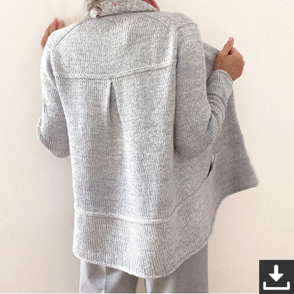 Hinterm Stein Pattern Strickjacke Focus on Lines Strickanleitung - Hinterm Stein (PDF) Lieblingsgarn