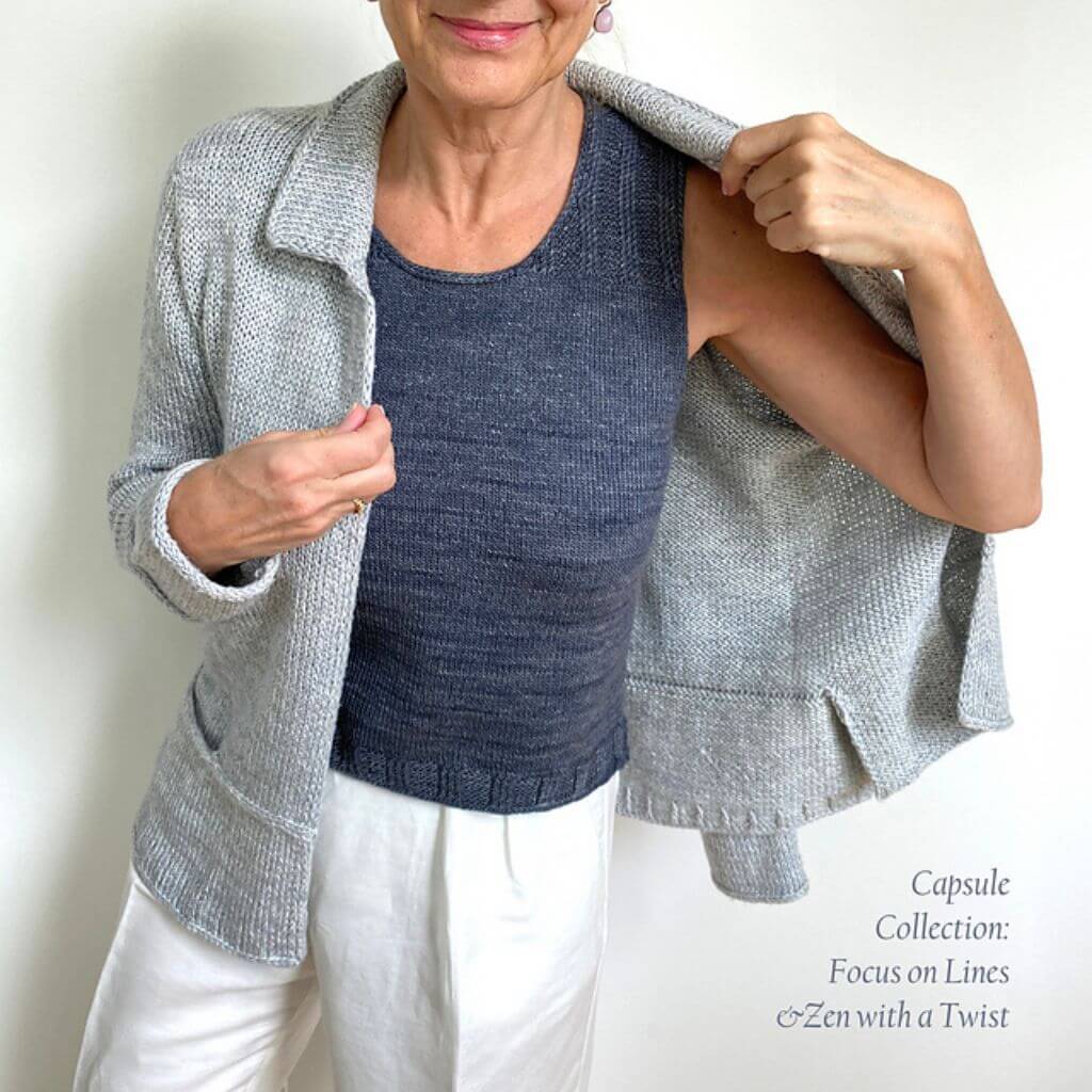 Hinterm Stein Pattern Strickjacke Focus on Lines Strickanleitung - Hinterm Stein (PDF) Lieblingsgarn