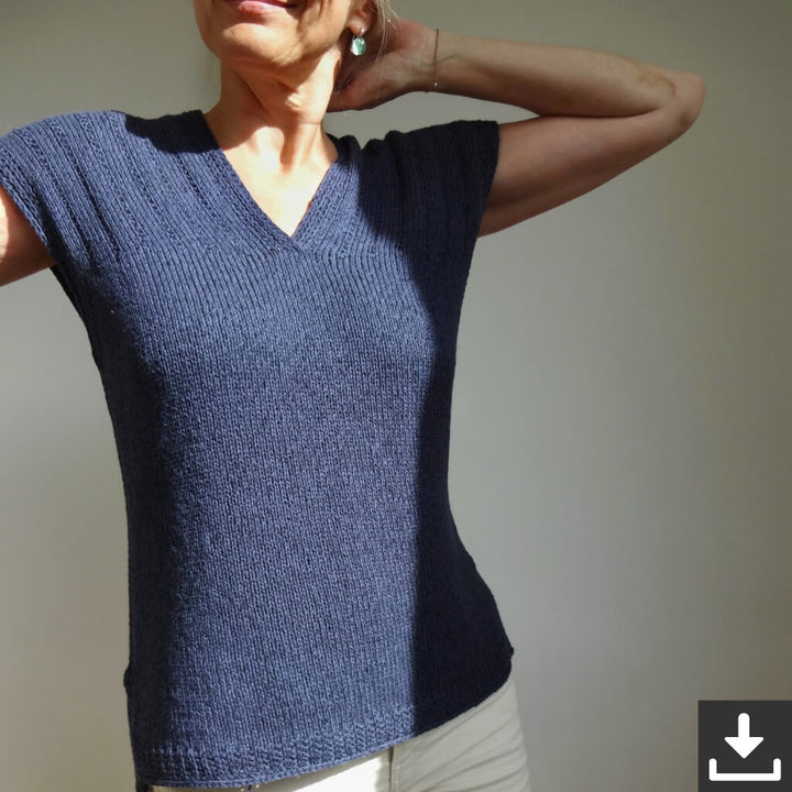 Hinterm Stein Summer Line Top Strickanleitung - Hinterm Stein (PDF) Lieblingsgarn