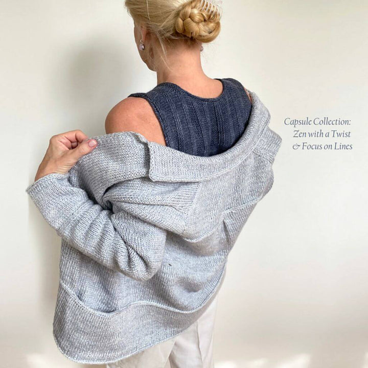 Hinterm Stein Pattern Strickjacke Focus on Lines Strickanleitung - Hinterm Stein (PDF) Lieblingsgarn