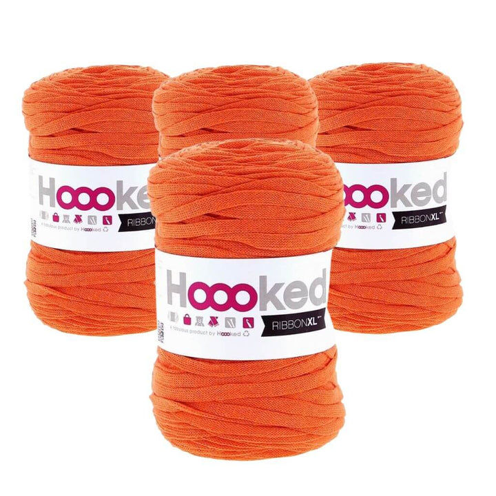 Hoooked Dutch Orange Hoooked RibbonXL 4er Spar-Set Lieblingsgarn