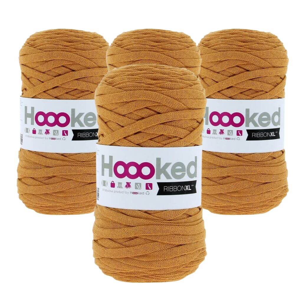 Hoooked Harvest Ocre Hoooked RibbonXL 4er Spar-Set Lieblingsgarn