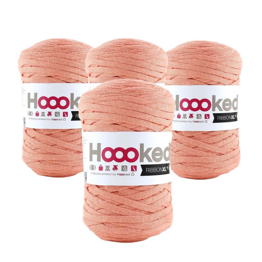 Hoooked Iced Apricot Hoooked RibbonXL 4er Spar-Set Lieblingsgarn