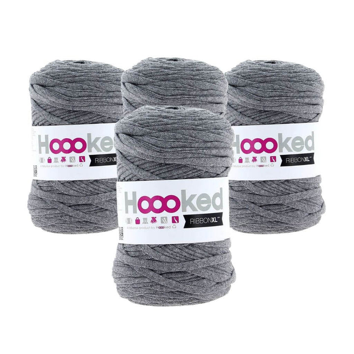 Hoooked Stone Grey Hoooked RibbonXL 4er Spar-Set Lieblingsgarn