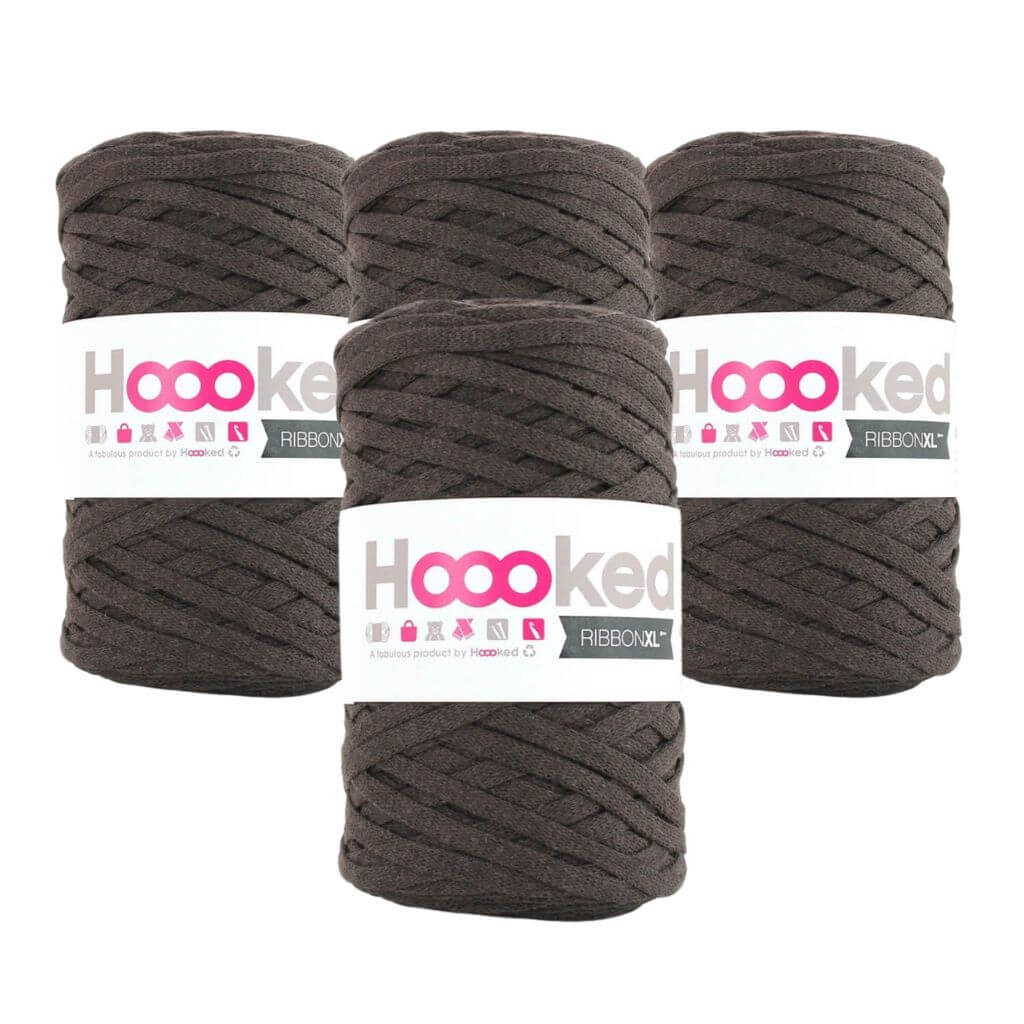 Hoooked Tabacco Brown Hoooked RibbonXL 4er Spar-Set Lieblingsgarn