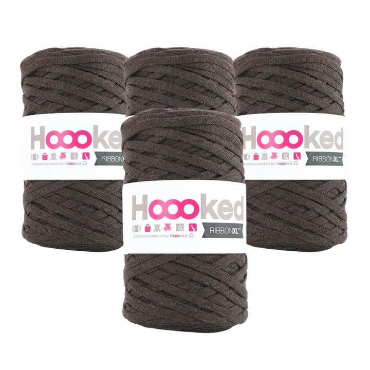 Hoooked Tabacco Brown Hoooked RibbonXL 4er Spar-Set Lieblingsgarn