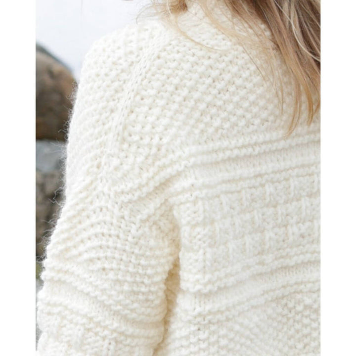 Drops Design Pattern Damen Pullover Ice Tide Strickanleitung - Drops (PDF) Lieblingsgarn