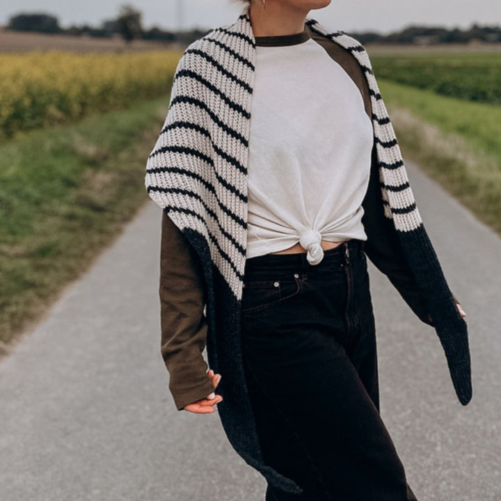 Tuch Contrast Love Strickanleitung - Katharina Lehmann (PDF)
