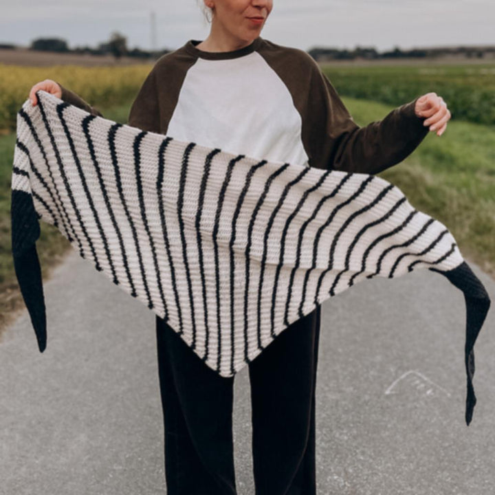 Tuch Contrast Love Strickanleitung - Katharina Lehmann (PDF)