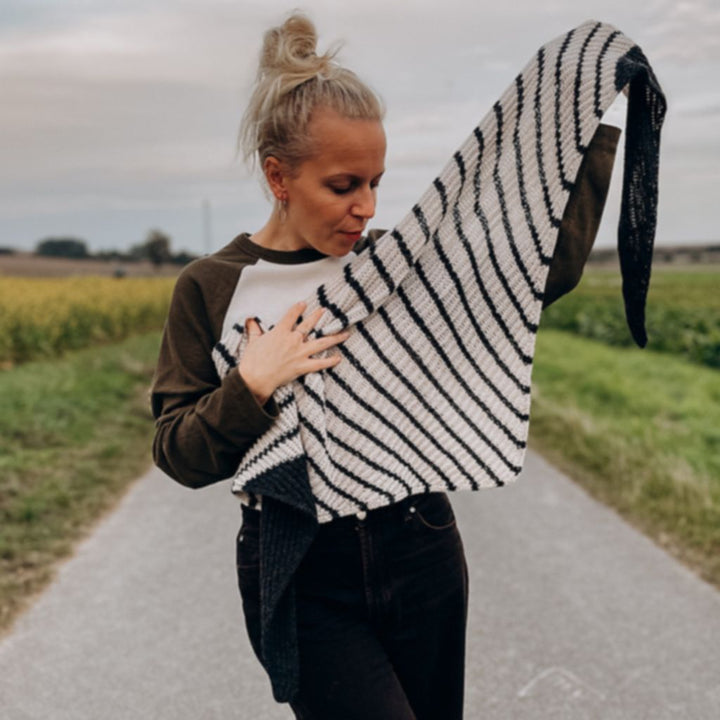 Tuch Contrast Love Strickanleitung - Katharina Lehmann (PDF)