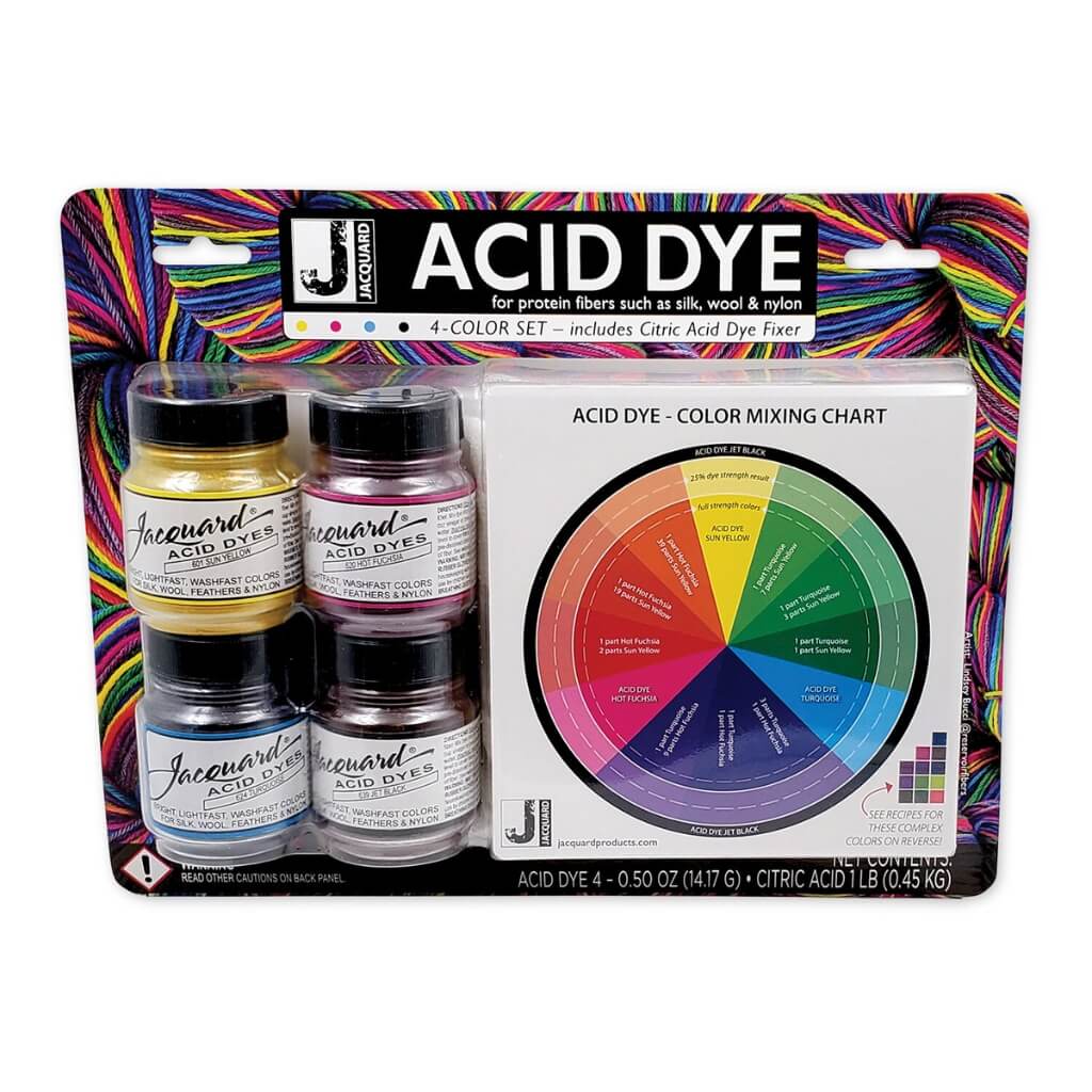 Jacquard Jacquard Acid Dye 4 Farben Set Lieblingsgarn