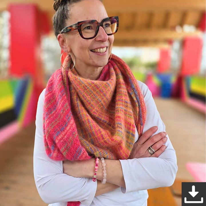 Joel Joel Design Pattern Tuch Malama Strickanleitung - Joel Joel Design (PDF) Lieblingsgarn