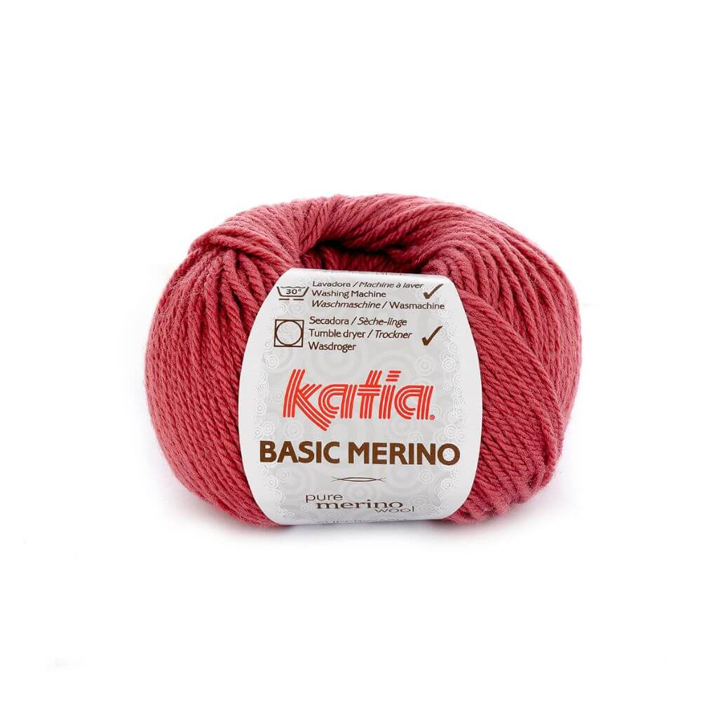 Katia 75 - Himbeerrot Katia Basic Merino 50 g Lieblingsgarn