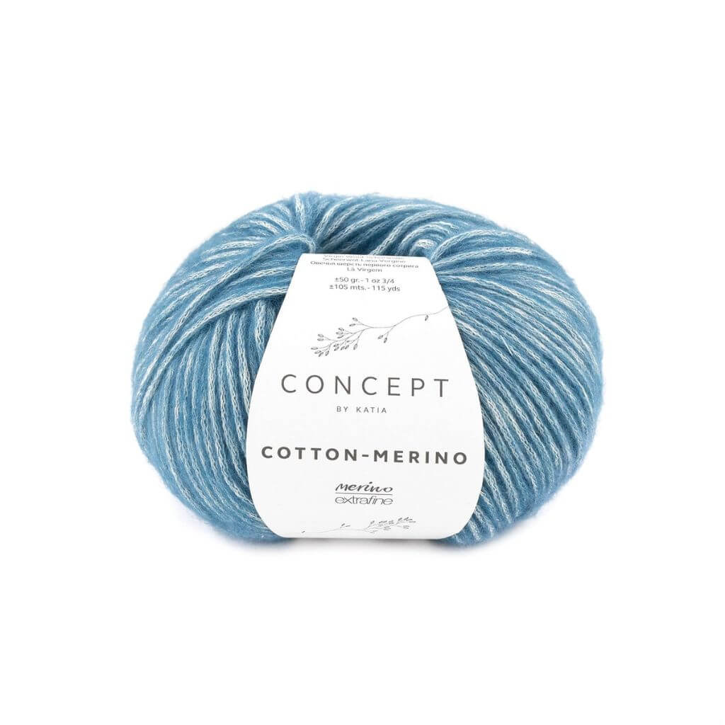Katia 133 - Blau Katia Cotton Merino 50 g Lieblingsgarn