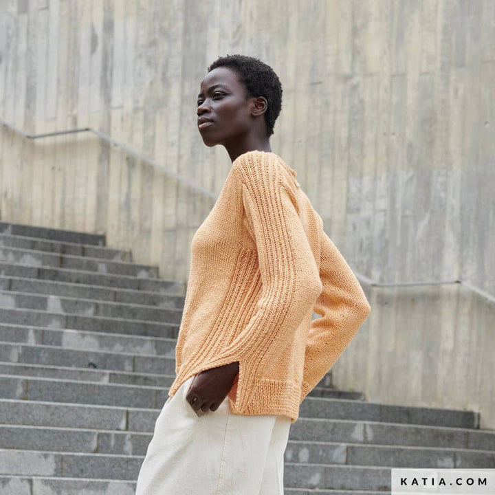 Katia Pullover mit V-Ausschnitt Strickanleitung - Katia (Heft) Lieblingsgarn