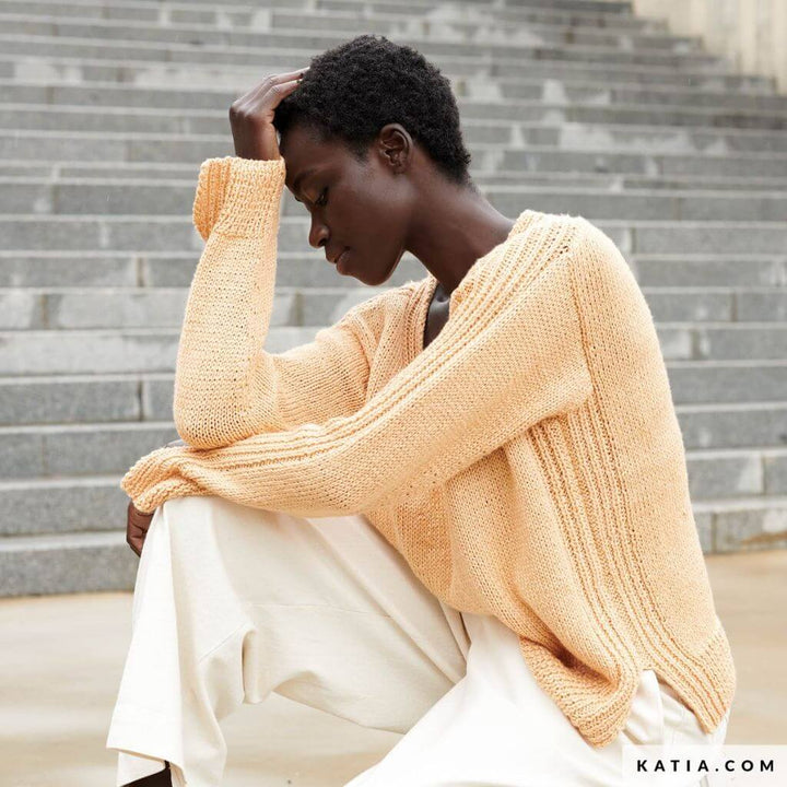 Katia Pullover mit V-Ausschnitt Strickanleitung - Katia (Heft) Lieblingsgarn