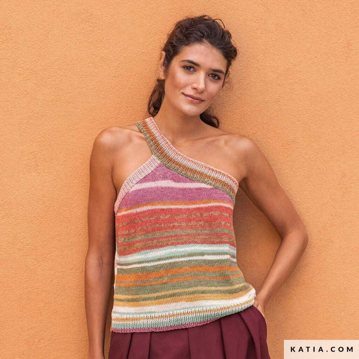 Katia Top mit einem Träger Strickanleitung - Katia (Heft) Lieblingsgarn