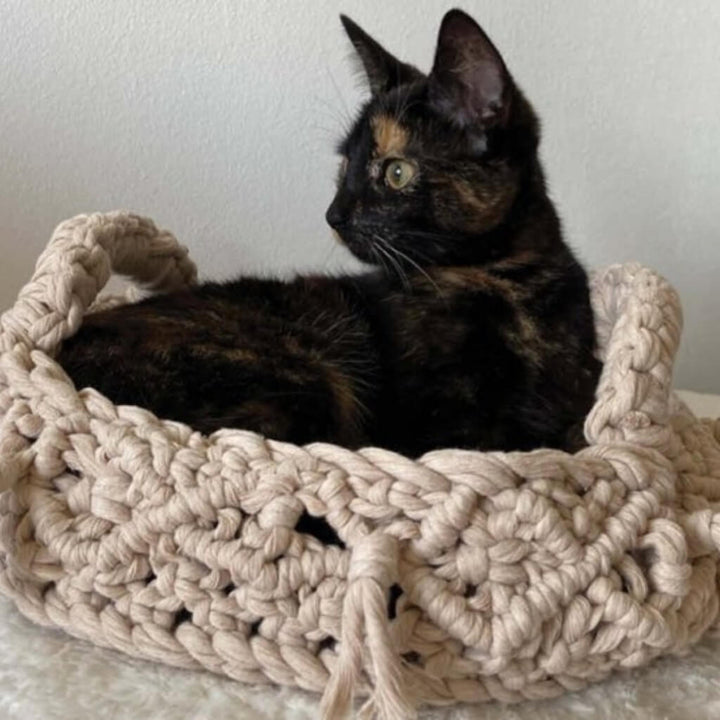 Katzenkörbe Makramee Durable Rope (PDF) Lieblingsgarn