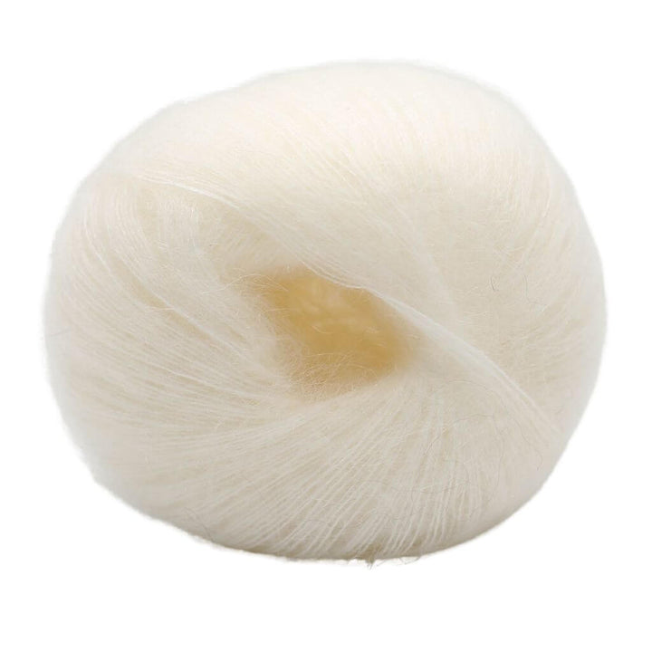 Kremke 01 - Wool White Kremke Kid Cotton Lieblingsgarn