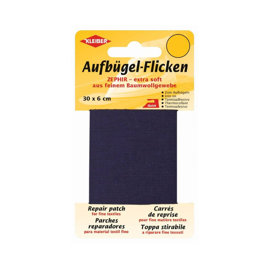 Kleiber 07 - Dunkelblau Kleiber Zephir Aufbügel-Flicken Lieblingsgarn