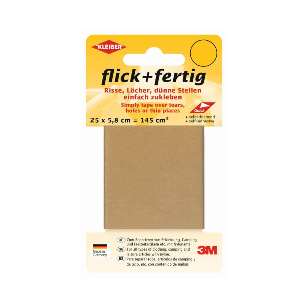 Kleiber beige Kleiber flick + fertig selbstklebendes Reparaturband Lieblingsgarn