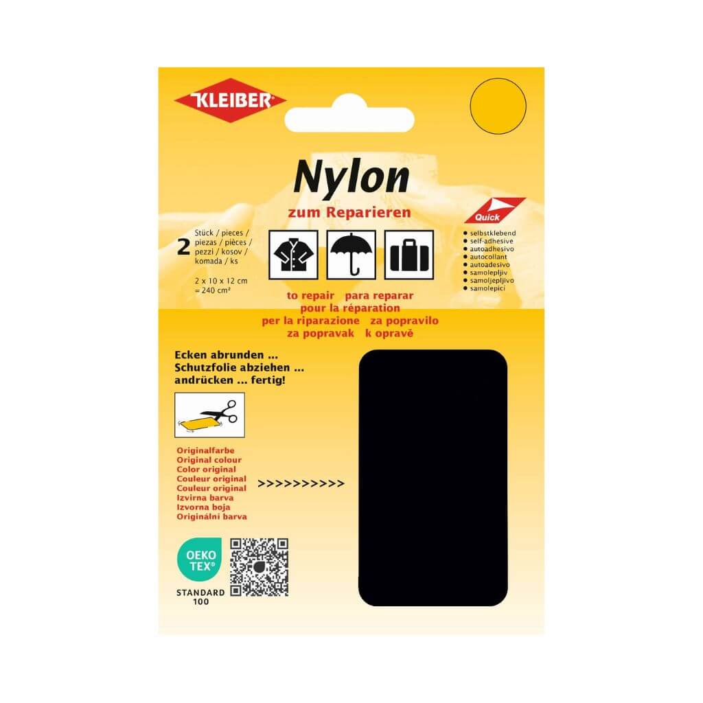 Kleiber 39 - Schwarz Kleiber Nylon-Flicken Lieblingsgarn