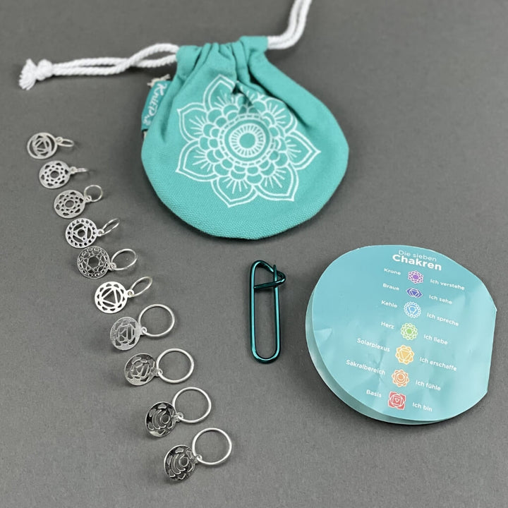 KnitPro Mindful Chakra Maschenmarkierer 10 Stück Lieblingsgarn