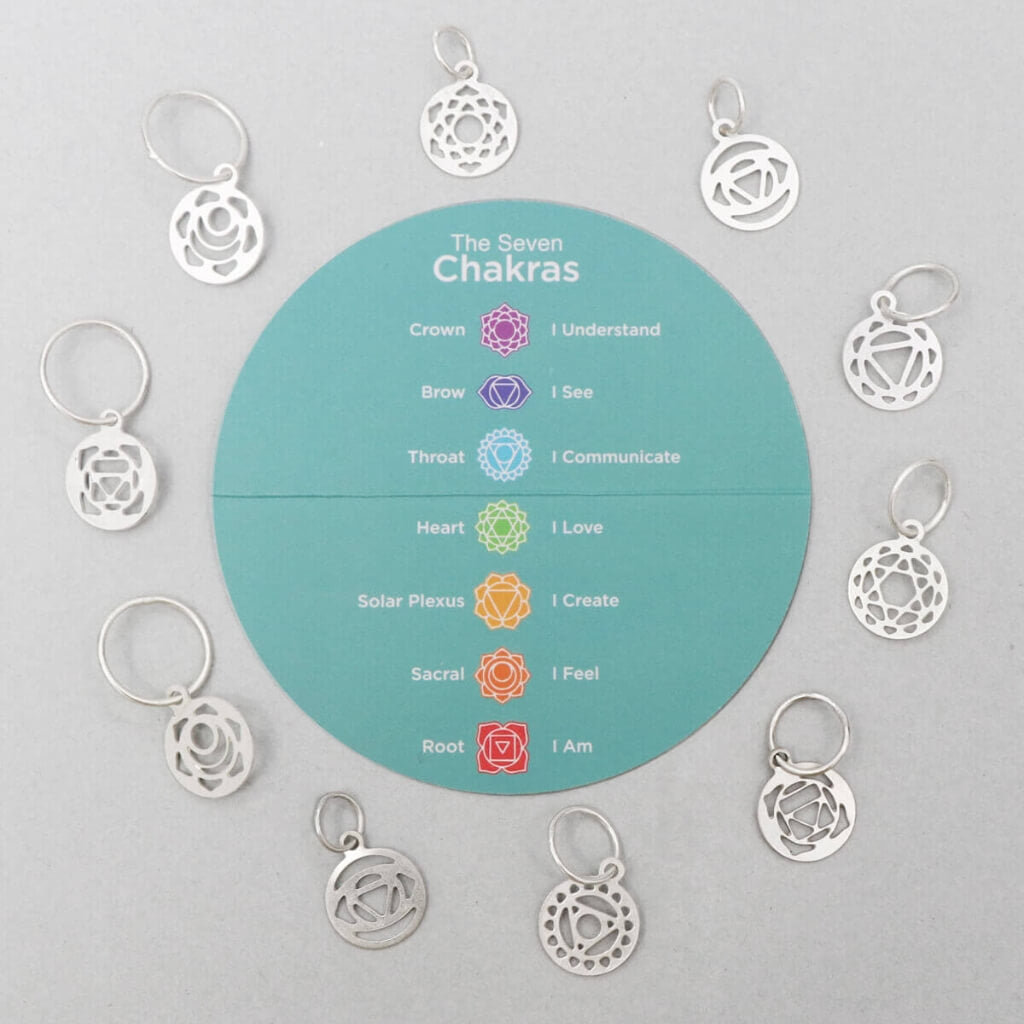 KnitPro KnitPro Mindful Chakra Maschenmarkierer 10 Stück Lieblingsgarn