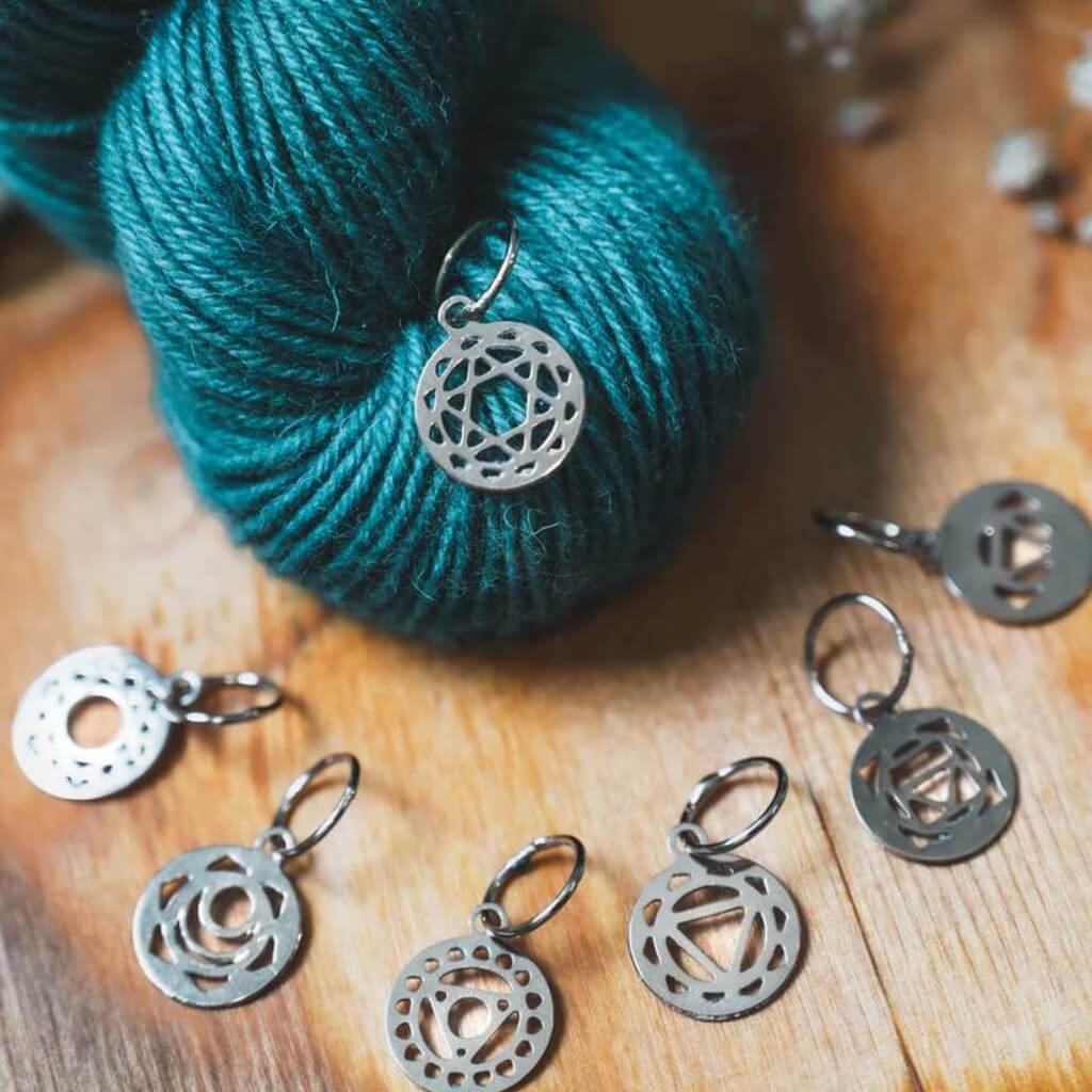 KnitPro Mindful Chakra Maschenmarkierer 10 Stück Lieblingsgarn