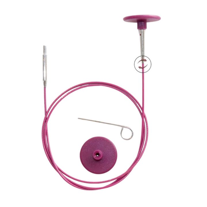 KnitPro Nadelseil 360° purple 40 cm - 150 cm